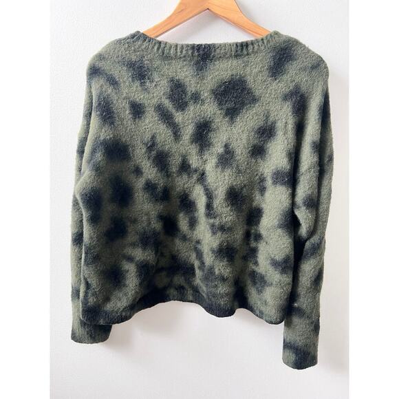 Cloth & Stone green & black sweater women's size large - Picture 2 of 5